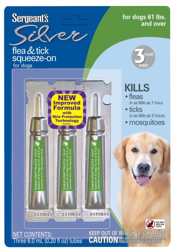 Sergeant's 60-Pound Silver Flea and Tick Squeeze-On Dog Over