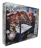Mattel WWE Wrestling Fan Central Exclusive Tribute To The Troops Ring Includes American Flag, Military Vest Helmet!