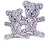 Zanies Rope Bear Dog Toys, Pink, Small, 4