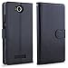 BLU Life 8 XL Case, LK [Kickstand Feature] Luxury PU Leather Wallet Case Flip Cover Built-in Card Slots & Stand For BLU Life 8 XL, BLACK