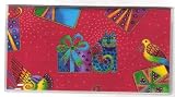 Checkbook Cover Laurel Burch Bountiful Blessings Cat Present Red