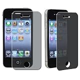 Privacy LCD Screen Protector Film Guard Cover for AT&T Apple iPhone 4 4G by Electromaster