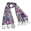 Fashion Abstract Line Art 100% Pashmina Cashmere Tassel Ends Long Scarf Shawl - Various Colors