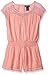 Limited Too Girls' Crinkle Crepe Gauze with Lurex and Mesh Trim Romper