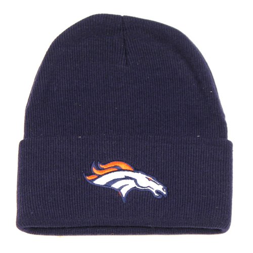 Denver Broncos Blue Winter Knit Cap (Cuffed)