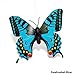 CNZ Solar Powered Fluttering Butterfly, Swallowtail Blue