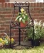 Panacea Products Forged Corner Plant Stand, Black