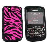 For Blackberry Tour Soft Case Rubber Skin Pink Zebra