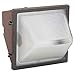 Sea Gull Lighting 325423 One Light Outdoor Wall Pack with Clear Glass Diffuser, Bronze