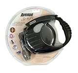Hagen Avenue Design 13-Feet Original Retractable Tape Leash for Dogs, Small, Black