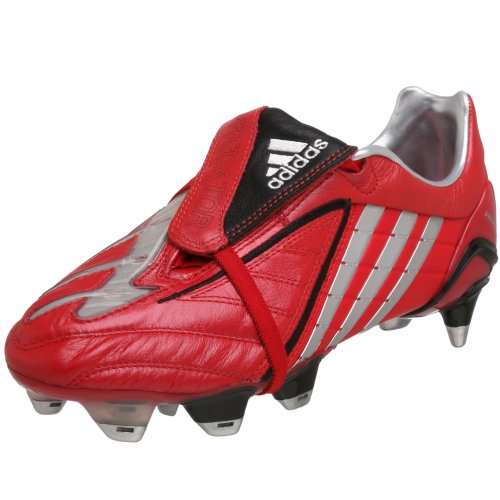 adidas Men's P Powersw XTRX SG Soccer Shoe,Scarlet/Silver,13.5 M