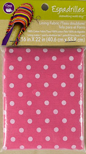 Dritz Espadrilles Lining Dot Fabric, 16