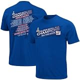 NFL Men's New York Giants Super Bowl XLVI Championship Way IV Deep Royal Short Sleeve Basic Tee (Deep Royal, X-Large)