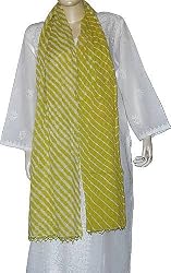 Long Scarf Cotton Tie and Dye Accessory 88 x 40 inches