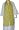 Long Scarf Cotton Tie And Dye Accessory (88 X 40 Inches/yellow-green With White Stripes) Image #1