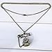 YAZILIND Rotary Telephone Pendant Bronze Chain Long Necklace Women