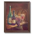 Grapes Wine Kitchen Tuscan Contemporary Picture Cherry Framed Art Print