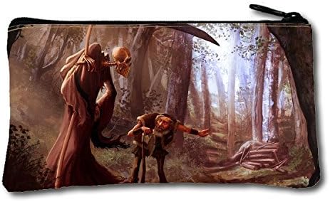 Skeleton Plait Old Man Wood Pencil Case School Pencil Case Great Workmanship (Two Sides)