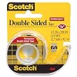 3M  Double-Sided Tape with Dispenser, Permanent, 1/2 X 250 Inches, Clear (MMM136)