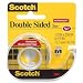 3M  Double-Sided Tape with Dispenser, Permanent, 1/2 X 250 Inches, Clear (MMM136)