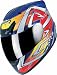 Sporting Goods : Syko Flash Street Helmet Blue/ Silver/ Red/ Yellow XXL