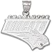 Charlotte Bobcats NBA Logo Giant Pendant (Silver)