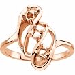 14K Rose Gold Mother's Ring - 3 Gemstone -- YOU CHOOSE THE COLORS!