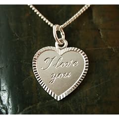 HALSKETTE KETTEN HERZ K45 I LOVE YOU ECHT STERLING SILBER 925 NEU