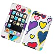 White with Purple Pink Red Multi Color Heart Fabric Leather Feel Snap on Hard Skin Cover Case for Apple Ipod Touch Itouch 2nd Gen 3rd Gen + Lcd Screen Guard White with Purple Pink Red Multi Color Heart Fabric Leather Feel Snap on Hard Skin Cover Case for Apple Ipod Touch Itouch 2nd Gen 3rd Gen + Lcd Screen Guard