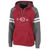 Cincinnati Reds Women's Red Raglan Ruby Hooded Sweatshirt