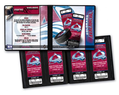 Colorado Avalanche NHL Ticket Album