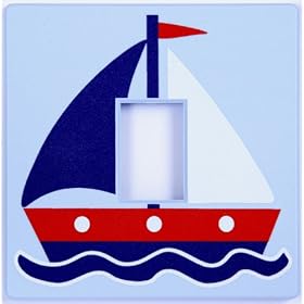 Sailing Boat Nautical Light Switch Cover