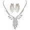 Fan Weave Hollywood Earrings and Necklace Set