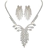 Fan Weave Hollywood Earrings and Necklace Set
