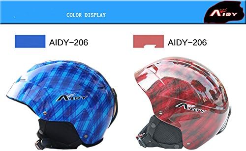 Aidy Ski Helmet Skateboard Protective Helmet, Helmet Ski,helmet for Skiing, Adjustable Snow Skate Helmet, Cool Sports Helmet (blue)