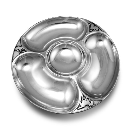 Wilton Armetale Horses Chip and Dip Platter, Large