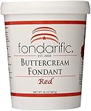 Fondarific Buttercream Red Fondant, 2-Pounds