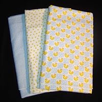 Blue Ducky Receiving Blankets (Set of 3)