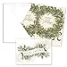 Holiday Foliage Holiday Card Assortment - Set of 36 (2 designs) versed, foil embossed cards with white envelopes