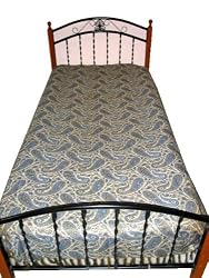 Tealblue Pashmina Bedspread Bedding Sofa Throw Twin Size Bed