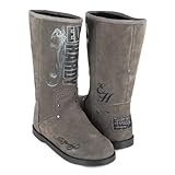 Ed Hardy Women's Montana Boot,Grey-10FBS402W,5 M US