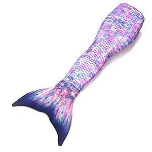 Mertailor Kids Mermaid Tail for Swimming, Monofin Included (8, Jellyfish Dream)