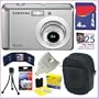 Samsung SL30 10.2 MP Digital Camera in Silver + 4GB Accessory Bundle