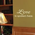 Wall Appliqué - Love Is Spoken Here