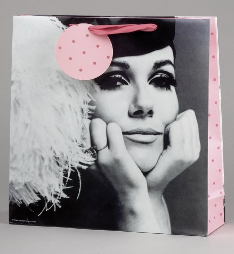 Large Black & White Glamour Bag