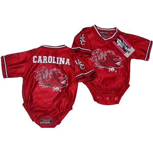 Buy South Carolina Gamecocks- University of- NCAA Football Infant baby Onesie Jersey 12-18 #1 by Colosseum