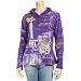 LSU Tigers Ladies Purple Rhinestone Full Zip Hoody image 2