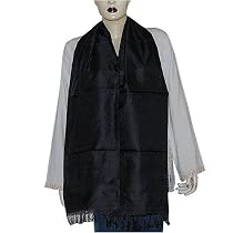 Rectangular Scarves Women Dresses Silk and Viscose 20 x 72 inches (srft227)