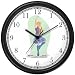 Scottish Lass Girl - Highland Dancer or Jig Wall Clock by WatchBuddy Timepieces (Blac...