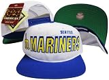 Seattle Mariners Two Tone Plastic Snapback Adjustable Plastic Snap Back Hat / Cap